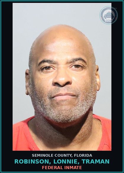 CCW arrest card for ROBINSON, LONNIE, TRAMAN in Seminole County: FEDERAL INMATE