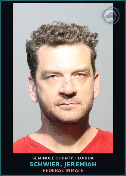 CCW arrest card for SCHWIER, JEREMIAH in Seminole County: FEDERAL INMATE