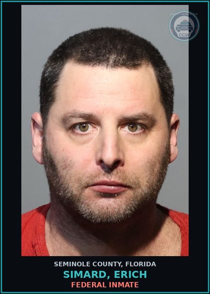 CCW arrest card for SIMARD, ERICH in Seminole County: FEDERAL INMATE