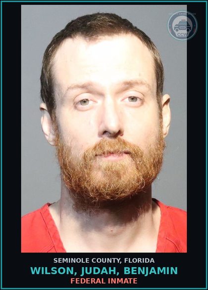 CCW arrest card for WILSON, JUDAH, BENJAMIN in Seminole County: FEDERAL INMATE