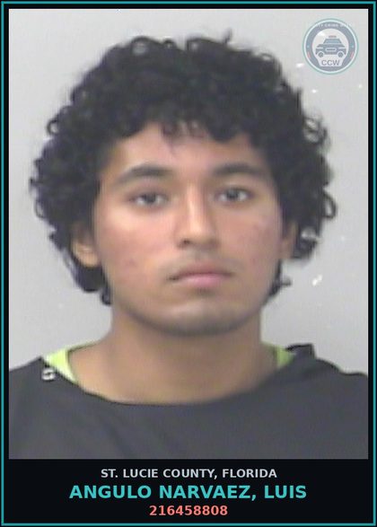 CCW arrest card for Angulo Narvaez, Luis in St. Lucie County: 216458808