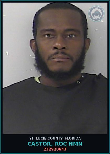 CCW arrest card for Castor, Roc Nmn in St. Lucie County: 232920643