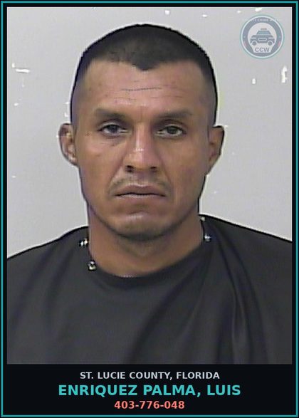 CCW arrest card for Enriquez Palma, Luis in St. Lucie County: 403-776-048