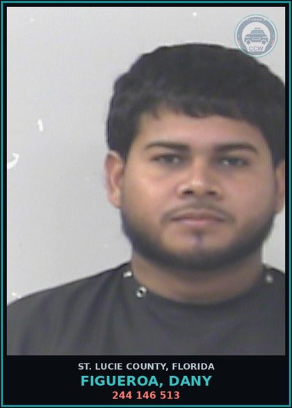 CCW arrest card for Figueroa, Dany in St. Lucie County: 244 146 513