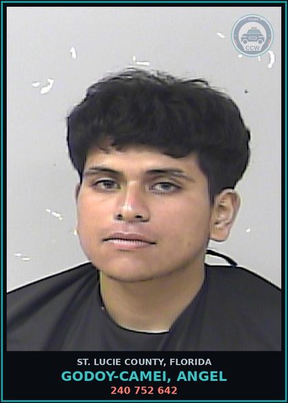 CCW arrest card for Godoy-camei, Angel in St. Lucie County: 240 752 642
