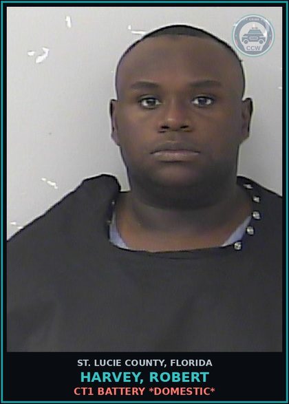 CCW arrest card for Harvey, Robert in St. Lucie County: Ct1 Battery *domestic*