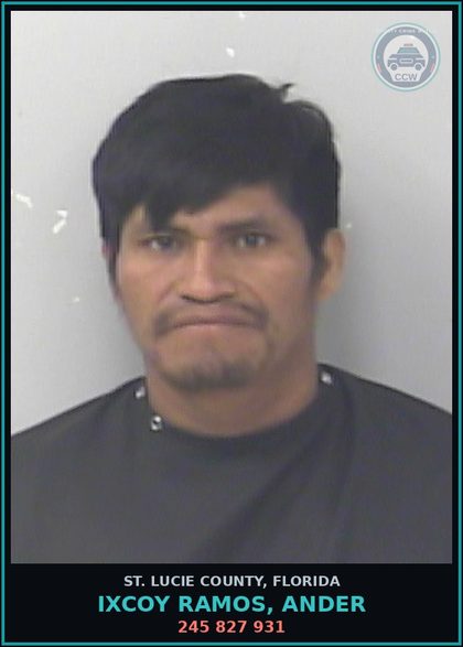 CCW arrest card for Ixcoy Ramos, Ander in St. Lucie County: 245 827 931