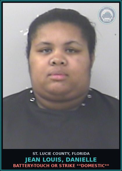 CCW arrest card for Jean Louis, Danielle in St. Lucie County: Battery-touch Or Strike **domestic**