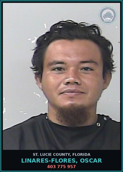 CCW arrest card for Linares-flores, Oscar in St. Lucie County: 403 775 957