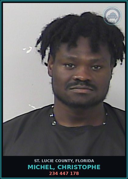 CCW arrest card for Michel, Christophe in St. Lucie County: 234 447 178