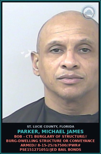 CCW arrest card for Parker, Michael James in St. Lucie County: Court Order To Transport Defendant