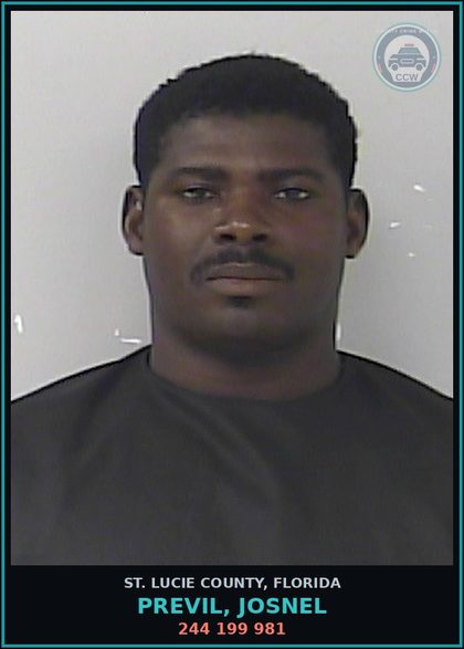 CCW arrest card for Previl, Josnel in St. Lucie County: 244 199 981