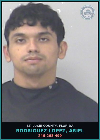 CCW arrest card for Rodriguez-lopez, Ariel in St. Lucie County: 246-268-499