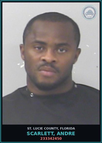 CCW arrest card for Scarlett, Andre in St. Lucie County: 233342450