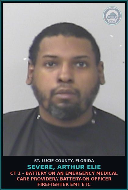 CCW arrest card for Severe, Arthur Elie in St. Lucie County: Hold// Order Adjudging Defendant Incompetent To Proceed And Commitment To Department Of Children And Families