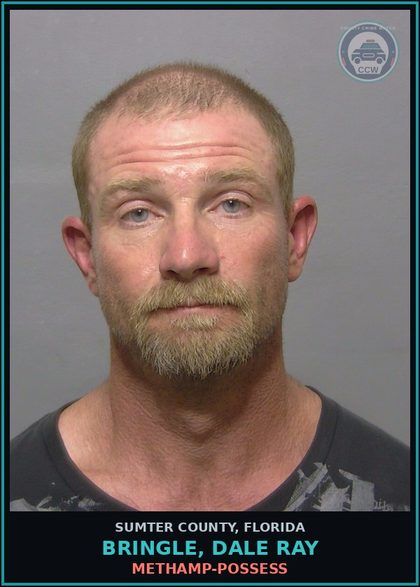 CCW arrest card for BRINGLE, DALE RAY in Sumter County: Methamp-POSSESS