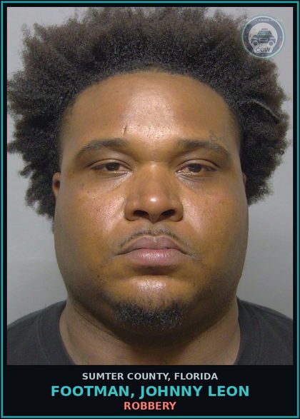 CCW arrest card for FOOTMAN, JOHNNY LEON in Sumter County: TRESPASSING
