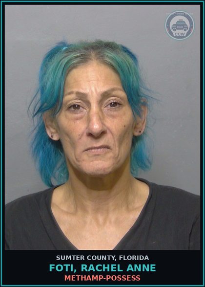 CCW arrest card for FOTI, RACHEL ANNE in Sumter County: Methamp-POSSESS
