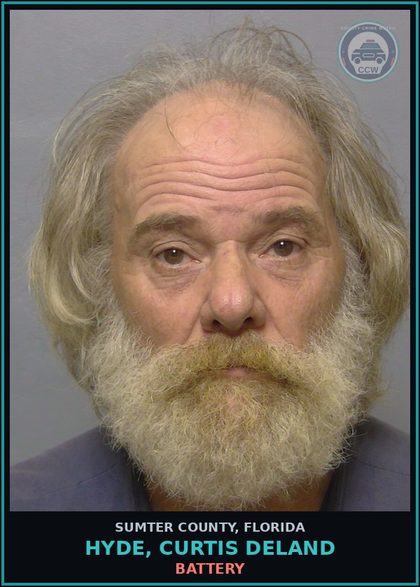 CCW arrest card for HYDE, CURTIS DELAND in Sumter County: BATTERY