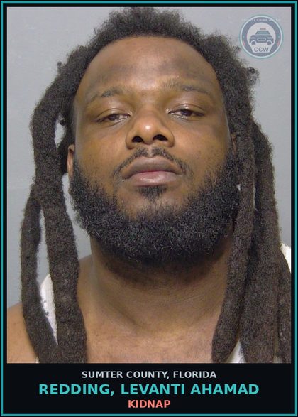 CCW arrest card for REDDING, LEVANTI AHAMAD in Sumter County: BATTERY