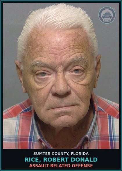 CCW arrest card for RICE, ROBERT DONALD in Sumter County: s3x OFFENSE