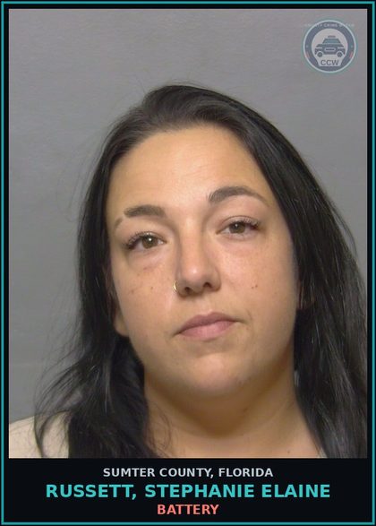 CCW arrest card for RUSSETT, STEPHANIE ELAINE in Sumter County: CONDIT RELEASE VIOLATION