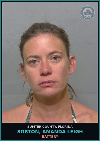 CCW arrest card for SORTON, AMANDA LEIGH in Sumter County: DUI-UNLAW BLD ALCH