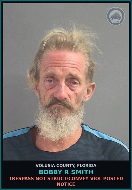 CCW arrest card for BOBBY R SMITH in Volusia County: POSSESS CONTR SUBSTANCE W/O PRESCRP