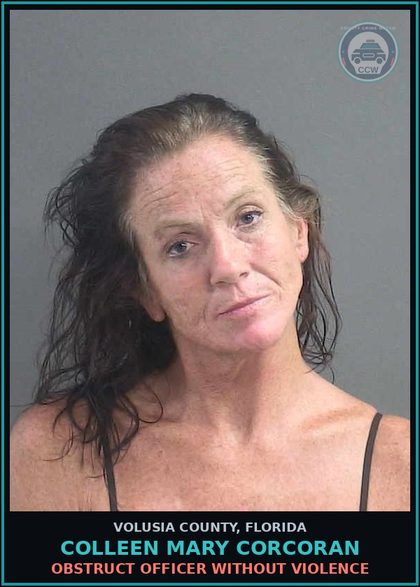 CCW arrest card for COLLEEN MARY CORCORAN in Volusia County: WRIT OF ATTACH