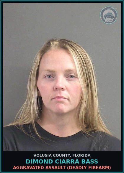 CCW arrest card for DIMOND CIARRA BASS in Volusia County: AGGRAVATED ASSAULT (DEADLY FIREARM)