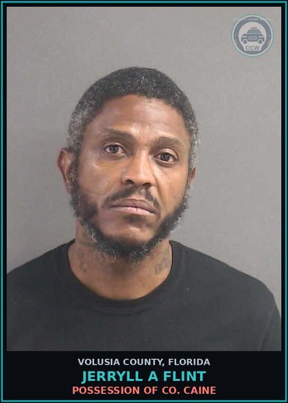 CCW arrest card for JERRYLL A FLINT in Volusia County: WRIT OF ATTACH