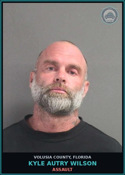 CCW arrest card for KYLE AUTRY WILSON in Volusia County: TOUCH OR STRIKE