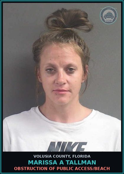 CCW arrest card for MARISSA A TALLMAN in Volusia County: POSSESS CONTR SUBSTANCE W/O PRESCRP