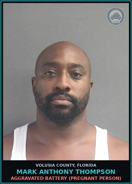 CCW arrest card for MARK ANTHONY THOMPSON in Volusia County: BURGLARY WITH AN ASSAULT OR BATTERY