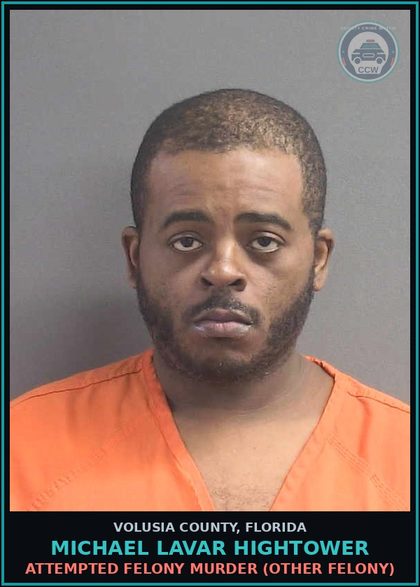 CCW arrest card for MICHAEL LAVAR HIGHTOWER in Volusia County: ATTEMPTED FELONY MURDER (OTHER FELONY)