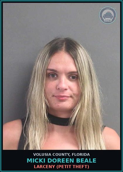 CCW arrest card for MICKI DOREEN BEALE in Volusia County: POSSESS CONTR SUBSTANCE W/O PRESCRP