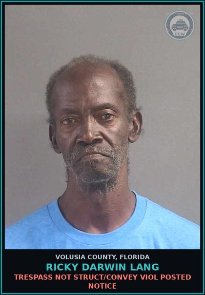 CCW arrest card for RICKY DARWIN LANG in Volusia County: SUBSTANCE EQUIP-POSSESS AND OR USE