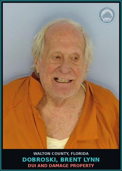 CCW arrest card for DOBROSKI, BRENT LYNN in Walton County: DUI And Damage Property