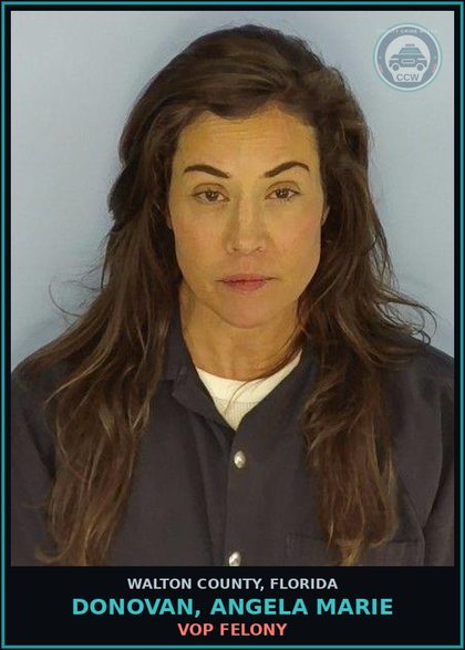 CCW arrest card for DONOVAN, ANGELA MARIE in Walton County: VOP Felony