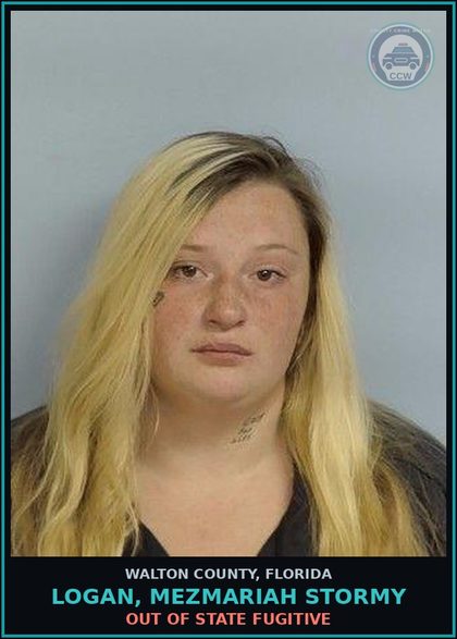 CCW arrest card for LOGAN, MEZMARIAH STORMY in Walton County: Out Of State Fugitive