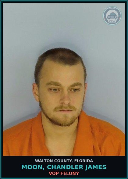 CCW arrest card for MOON, CHANDLER JAMES in Walton County: VOP Felony