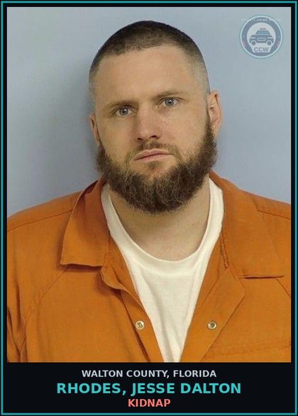 CCW arrest card for RHODES, JESSE DALTON in Walton County: Aggrav Battery - Cause Bodily Harm Or Disability