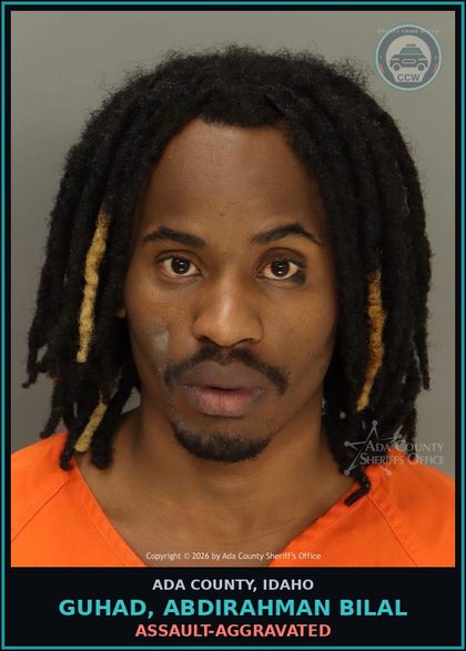 CCW arrest card for Guhad, Abdirahman Bilal in Ada County: Arrests & Seizures-Resisting or Obstructing Officers