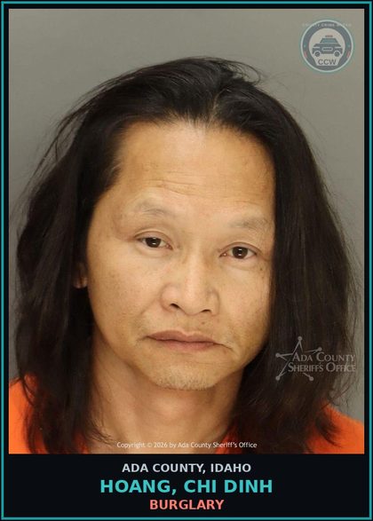 CCW arrest card for Hoang, Chi Dinh in Ada County: Burglary