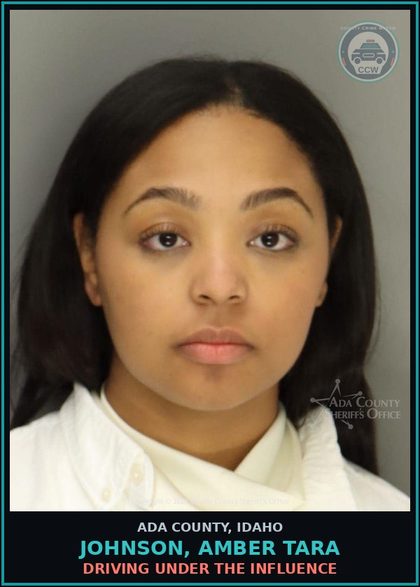CCW arrest card for Johnson, Amber Tara in Ada County: Driving Under the Influence