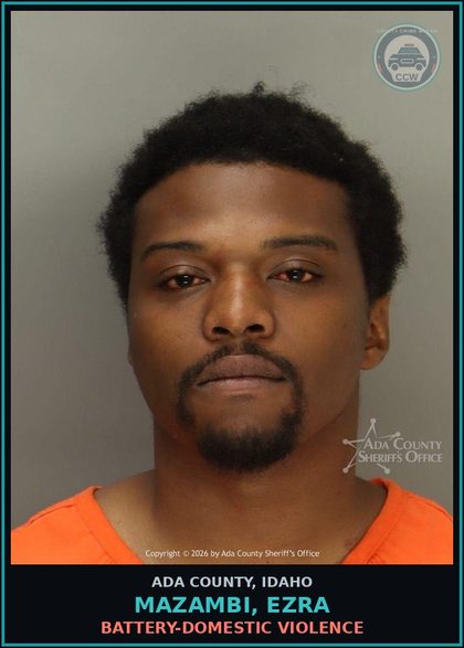 CCW arrest card for Mazambi, Ezra in Ada County: Battery-Domestic Violence