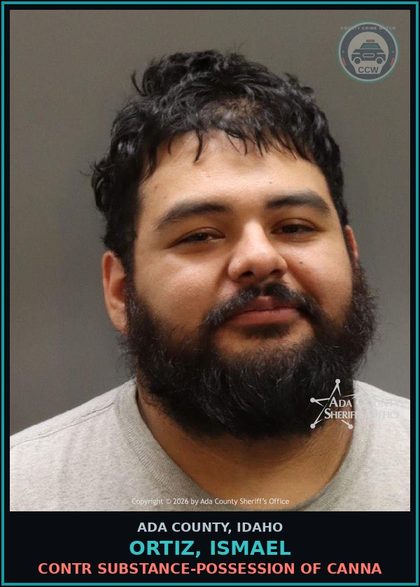CCW arrest card for Ortiz, Ismael in Ada County: Driving Under the Influence - Excessive