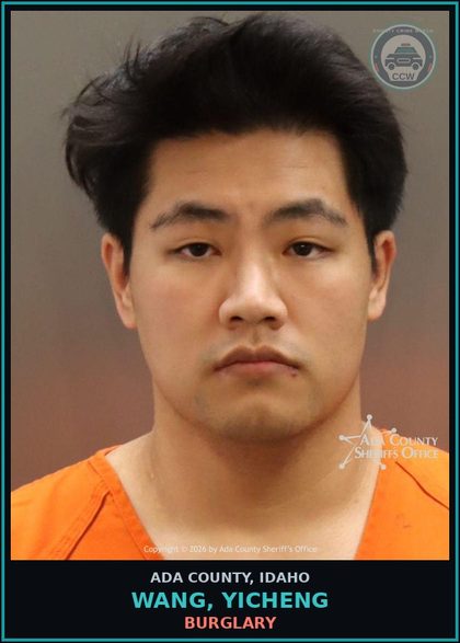 CCW arrest card for Wang, Yicheng in Ada County: Theft-Grand