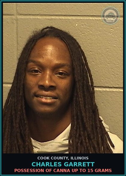 CCW arrest card for Charles Garrett in Cook County: RESISTING/OBSTRUCT/PC OFF/CORR EMP/FRFTR