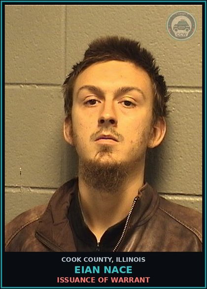 CCW arrest card for EIAN NACE in Cook County: ISSUANCE OF WARRANT